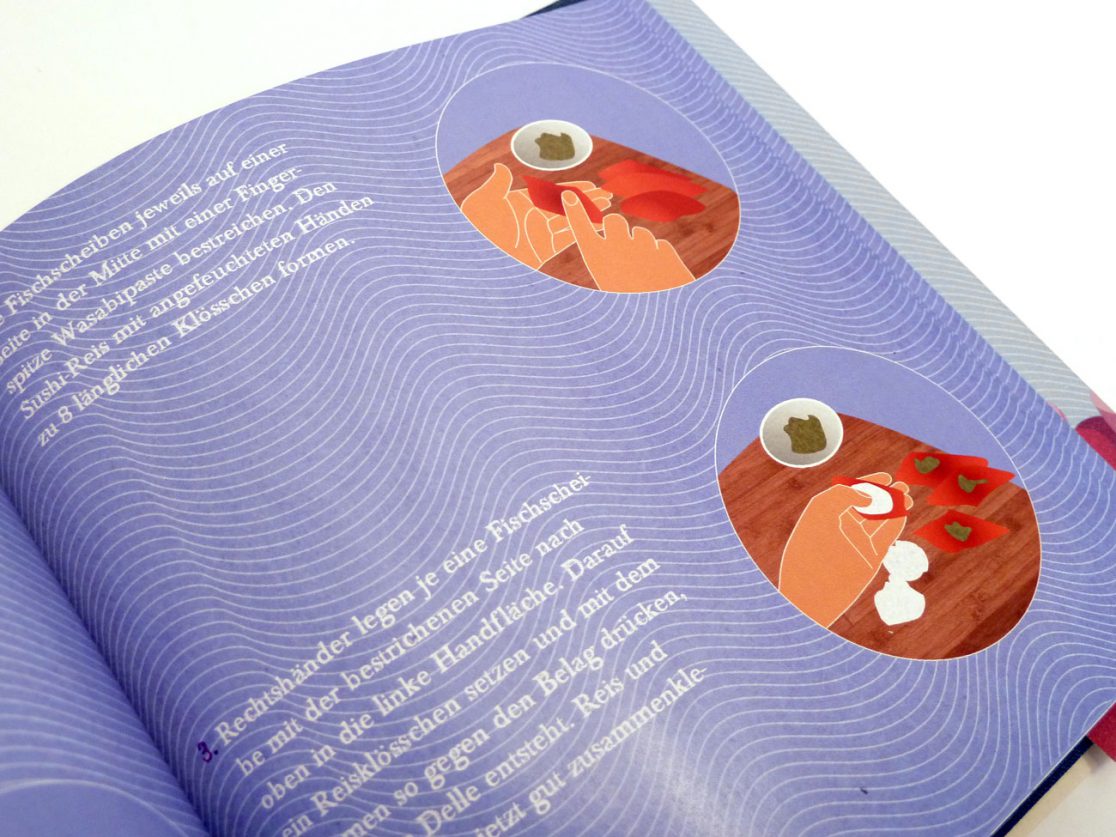 Sushi, Sushibuch, Rezept, Illustration, Illustrationen, Sympathiefiguren