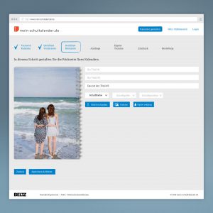 Beltz, Mein Schulkalender, Webdesign, Onlineshop