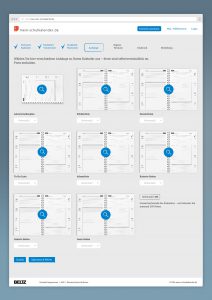 Beltz, Mein Schulkalender, Webdesign, Onlineshop
