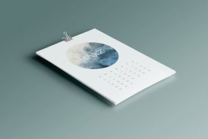 Life is a cloud, Jahreskalender, Kalender, Illustrationen, Himmel, Acryl, Aquarell, Wolken, Wandkalender