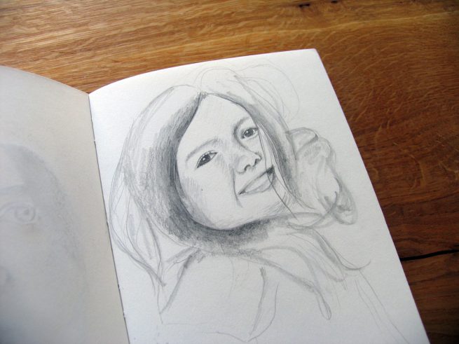 Skizzen, Skizzenbuch, Portrait, Porträt, Skizze, Sketch