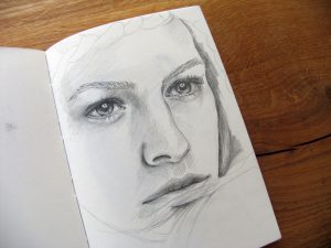 Skizzen, Skizzenbuch, Portrait, Porträt, Skizze, Sketch