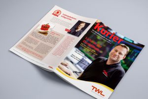 TWL Kurier, Kundenmagazin, Illustrationen, Editorialdesign