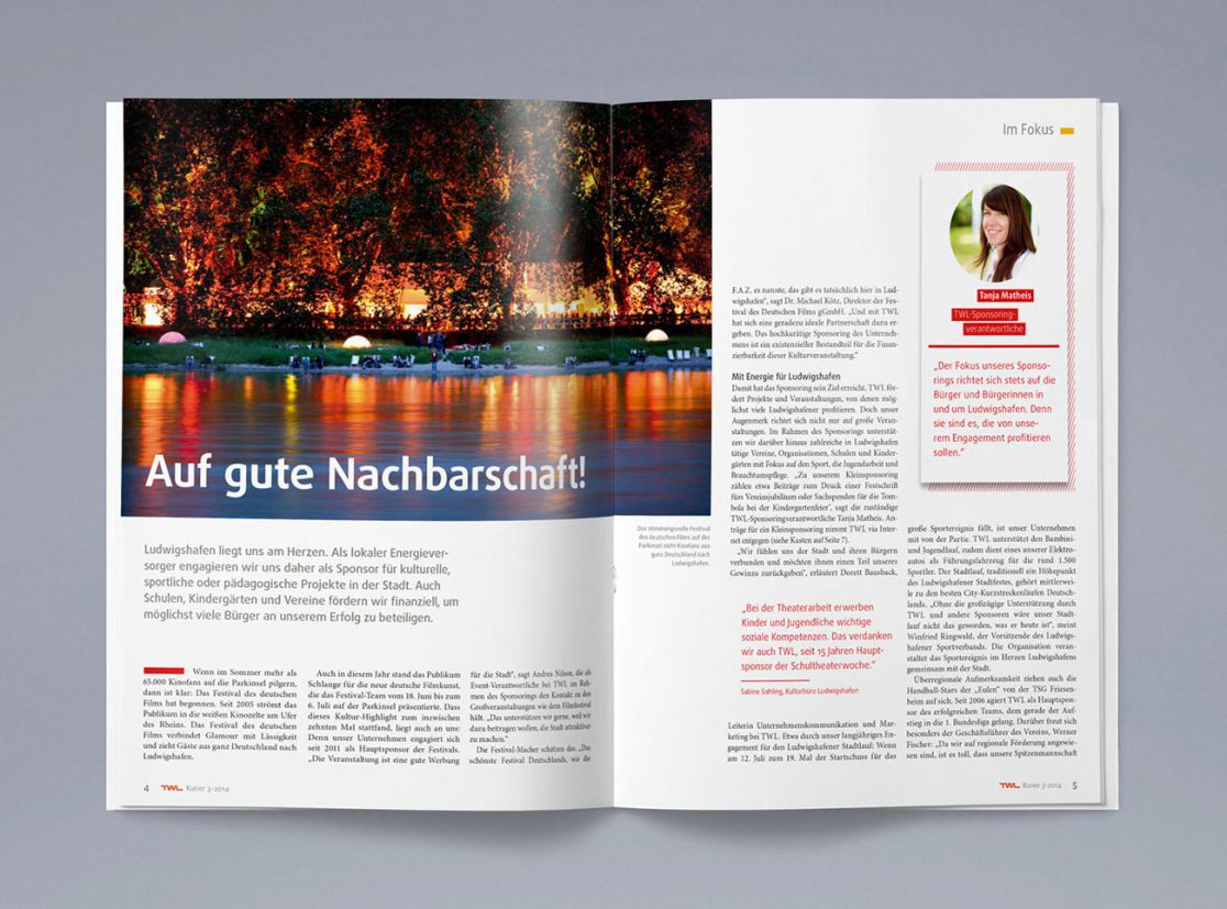 TWL Kurier, Kundenmagazin, Illustrationen, Editorialdesign
